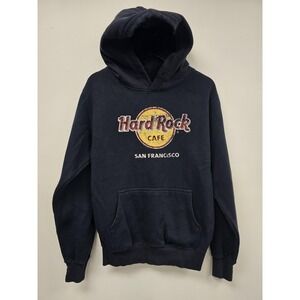 Hard Rock Cafe Hoodie Mens Medium San Francisco Sweatshirt Pullover Vintage Styl